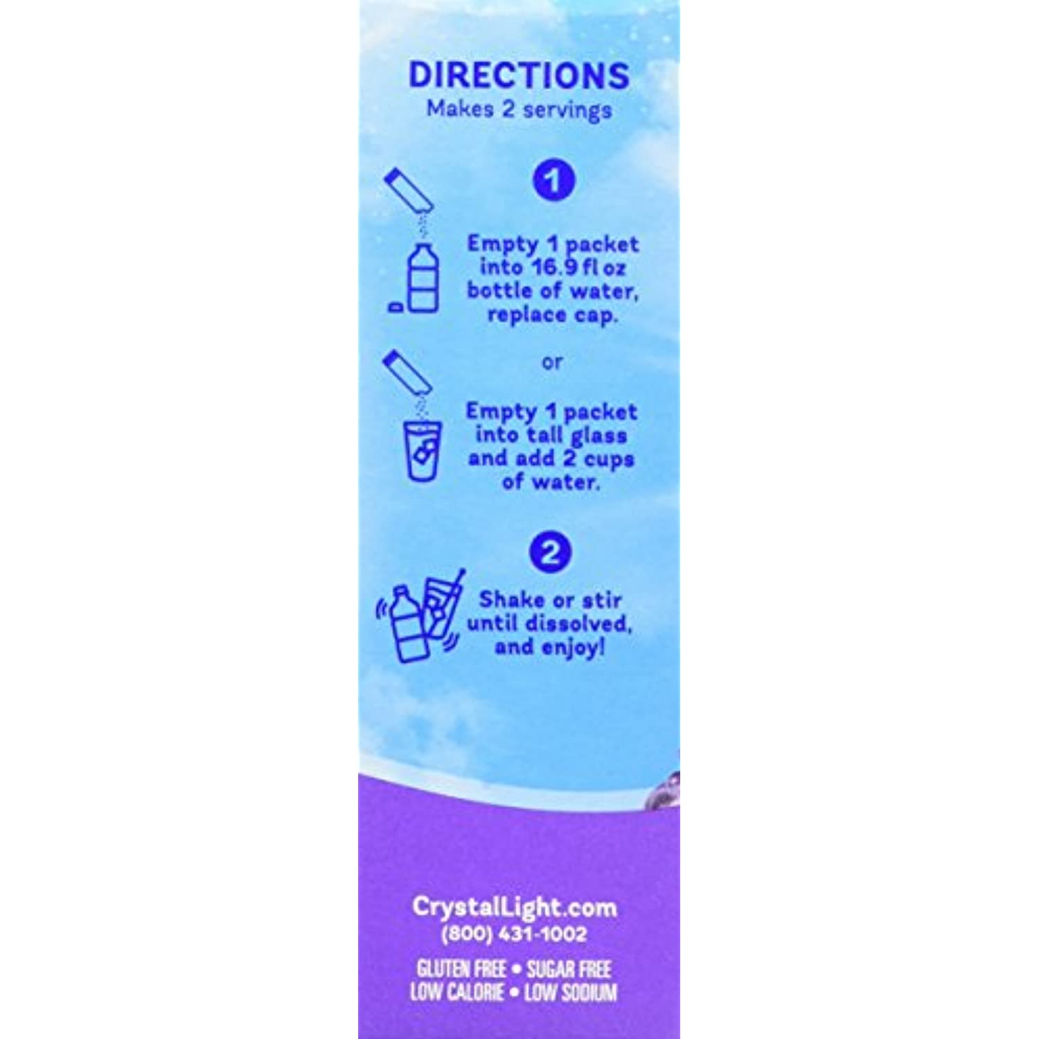 Crystal Light On The Go Energy Grape - Caffeine Energy Releasing, 10-Packet Boxes (Pack Of 4)