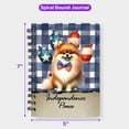 thumbnail image 5 of Patriotic Pomeranian 4th of July Independence Paws Spiral Bound Journal Pom Dog Lover Gifts 5x7in Spiral Notebook - 02010, 5 of 5