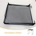 thumbnail image 4 of KEINXS Metal Locker Shelf Foldable Storage Rack Mesh Iron Shelf Organizer Stackable Storage Shelf For Home And Gym Bathroom Locker Organization Black, 4 of 8