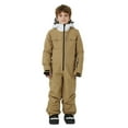 thumbnail image 3 of lnmuld Kids One-piece Solid Color Insulated Boys All Season Snowsuit Jumpsuit for Outdoor Winter Activities Thermal Windproof Soft Kids Romper Size:11-12 Years, 3 of 6