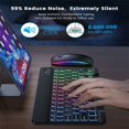 thumbnail image 2 of Gaming Keyboard RGB Backlit Compact 78 Keys Portable Wireless Office Keyboard For Laptop PC Computer Gamer White, 2 of 5