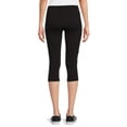 thumbnail image 5 of RealSize Women's Stretch Jersey Capri Leggings, XS-XXXL, 5 of 6