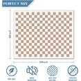thumbnail image 2 of Chair Mat for Hardwood Floor Beige and White Checkered 48"x60" Computer Gaming Chair Mat Anti-Slip Office Rugs Floor Protector for Rolling Chairs Under Desk Rug for Home Office, 2 of 7