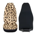 thumbnail image 4 of ZIATUBLE Leopard Print Front Seat Cover Set Aesthetic High Back Bucket Seat Covers 2 Packs Washable Vehicle Seat Protectors for Trucks Van SUV Car Seat Cover Auto Interior Accessory for Women, 4 of 7