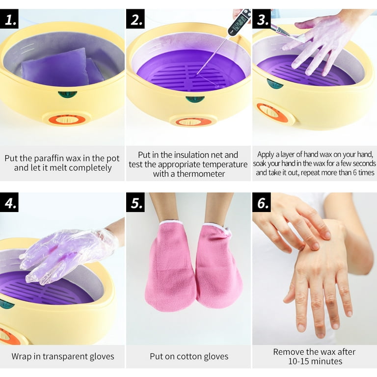 iMeshbean 6LBS Paraffin Wax Refills Hands Feet Moisturizing Paraffin Bath  Therapy Lavender Wax for Hands Feet