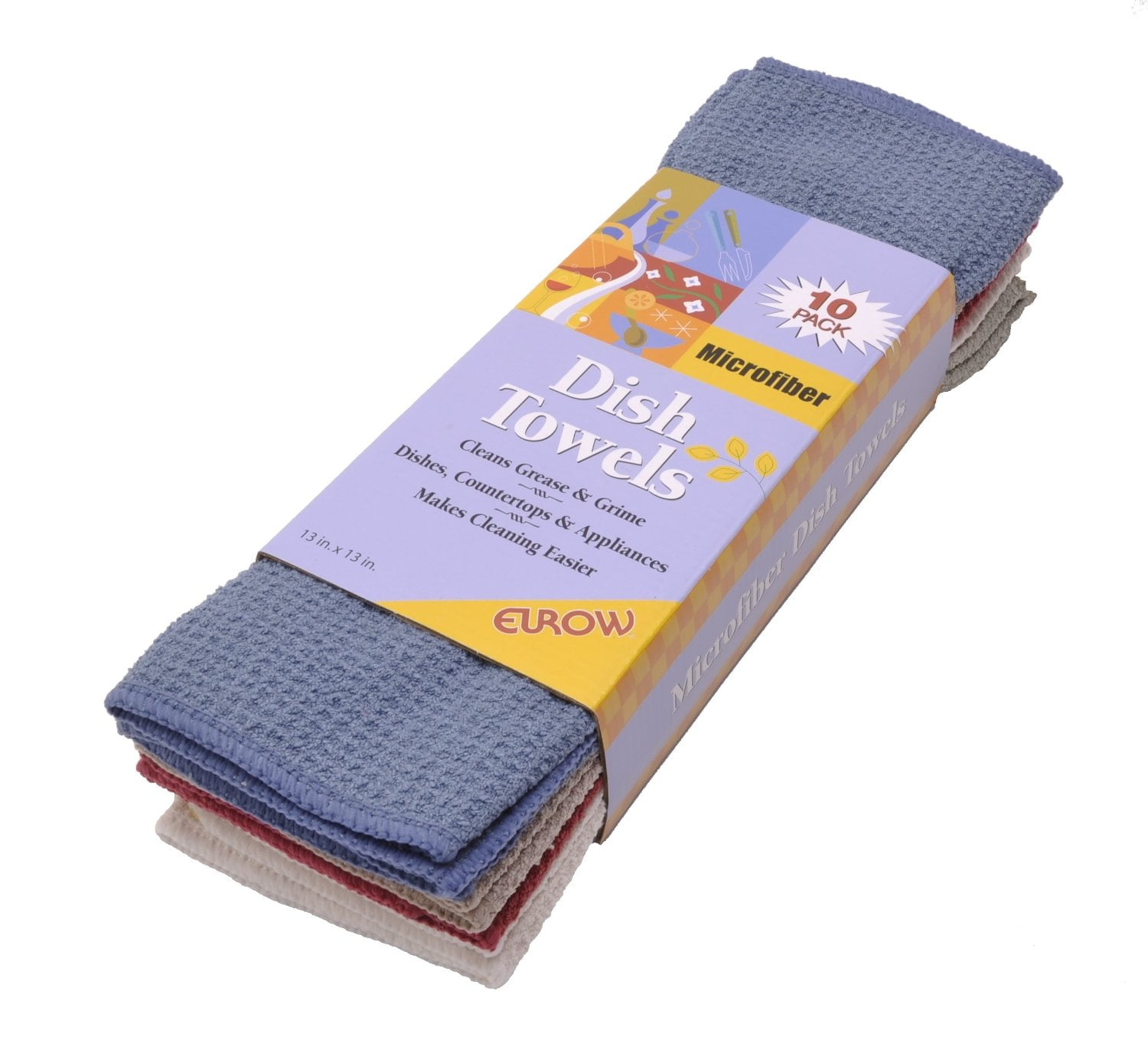 Eurow Microfiber Waffle Weave Dish Cloths (10pack)