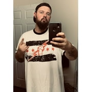 CM PUNK Best In The World Mens White Ringer T-shirt XXL