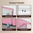 thumbnail image 5 of BANGSON 3.2 Cu.Ft Mini Fridge with Freezer, Small Refrigerator with Adjustable Door - 5-Temp Control, Energy Efficient, Low Noise for Bedroom, Dorm, Office, Pink, 5 of 6