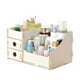 thumbnail image 1 of Caja de almacenamiento de escritorio de madera Organizador de suministros de oficina multifuncional Estuche cosmético adorable Inevent JJ14122-03B, 1 of 2