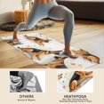 thumbnail image 4 of German Shepherd Dogs with Flowers Hot Yoga Mat Towel Non Slip for Hot Yoga - Quick-Drying Yoga Mat Cover with 4 Corner Pockets with Travel Bag - Hot Yoga Towel Non Slip 70"x26", 4 of 6