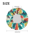 thumbnail image 4 of KLL Colorful Hawaii Palms Pattern Shower Cap & Bath Cap for Women,Reversible Oversized Waterproof Shower Caps for all Hair Lengths,Elastic Reusable Bathing Hair Cap, 4 of 6