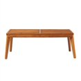 thumbnail image 2 of Table Basse en Bois Massif Zander Moderne pour Extérieur - Brun, 2 of 7