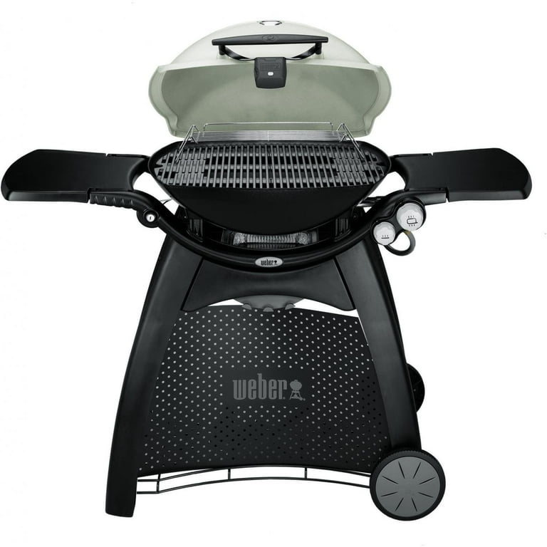 Weber Q 3200 Heavy-Duty Liquid Propane Gas Grill in Titanium