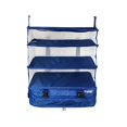thumbnail image 1 of Stow-N-Go Portable Luggage System - Large - Blue, Packable Hanging Travel Shelves and Packing Cube Organizer, 1 of 7