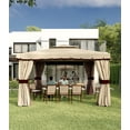 thumbnail image 5 of 10x10/13x13 PopUp Gazebo, Canopy Tent, Outdoor Gazebo for Backyard & Patio Furniture, Pop Up Tent with Double Roof, 5 of 7