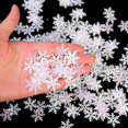 thumbnail image 4 of 270 Uds 2cm oro plata copo de nieve confeti decoración navideña para el hogar nieve artificial Navidad año nuevo decoración de fiesta adorno de mesa, 4 of 4