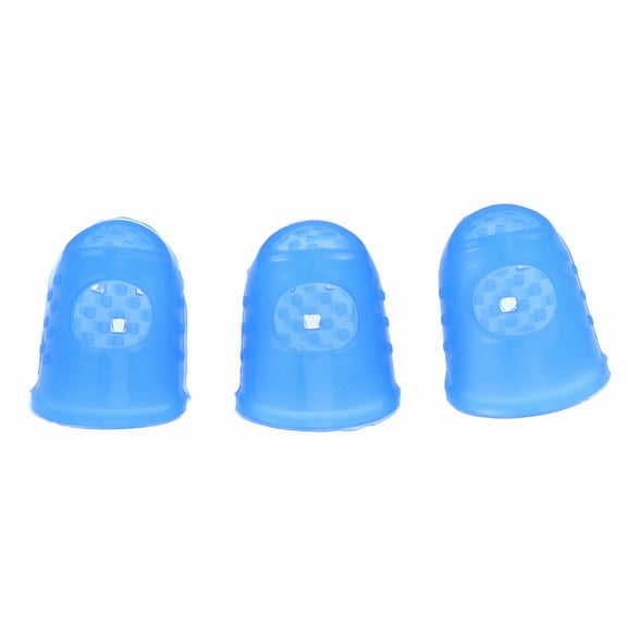 VANIDO Finger Tips Protection Silicone Thimbles for Hand Sewing (3 Pack)