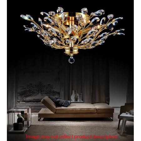 

6 Light Flush Mount with Chrome finish