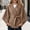 Khaki, variant on Women's Solid Wrap Cape Cardigan Jacket Batwing Sleeve Self Tie Waist Belt Cloak Coat Fall Winter Warm Casual Outerwear White