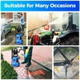 thumbnail image 6 of Huanherad 4800PSI 4.0GPM Heavy Duty Power Washer with 33 FT Extension Hose, 4 Quick Connect Nozzles and Foam Cannon for Cars/Fences/Driveways/Patios/Home Cleaning, Green, 6 of 6