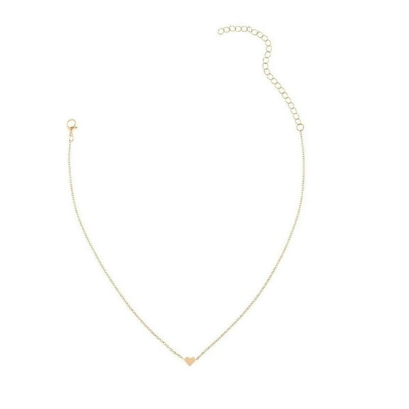 Yesbay Love Heart Pendant Chain Necklace Women Jewelry Gift Cocktail Party-Gold