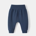 thumbnail image 5 of Gubotare Baby Joggers Elastic Waist Girls Pants Kids Lounge Pant Lightweight Baggy Trousers 18 24 Months (Navy,18-24 Months), 5 of 5
