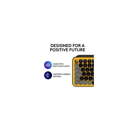 Logitech - POP Keys Wireless Mechanical Tactile Switch Keyboard for Windows/Mac with Customizable Emoji Keys - Daydream Mint (Purple)