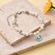 thumbnail image 1 of Nvzi Pulsera de cuentas de arroz con concha Pulsera de cuentas de cristal con colgante de playa, estilo D, 1 of 4