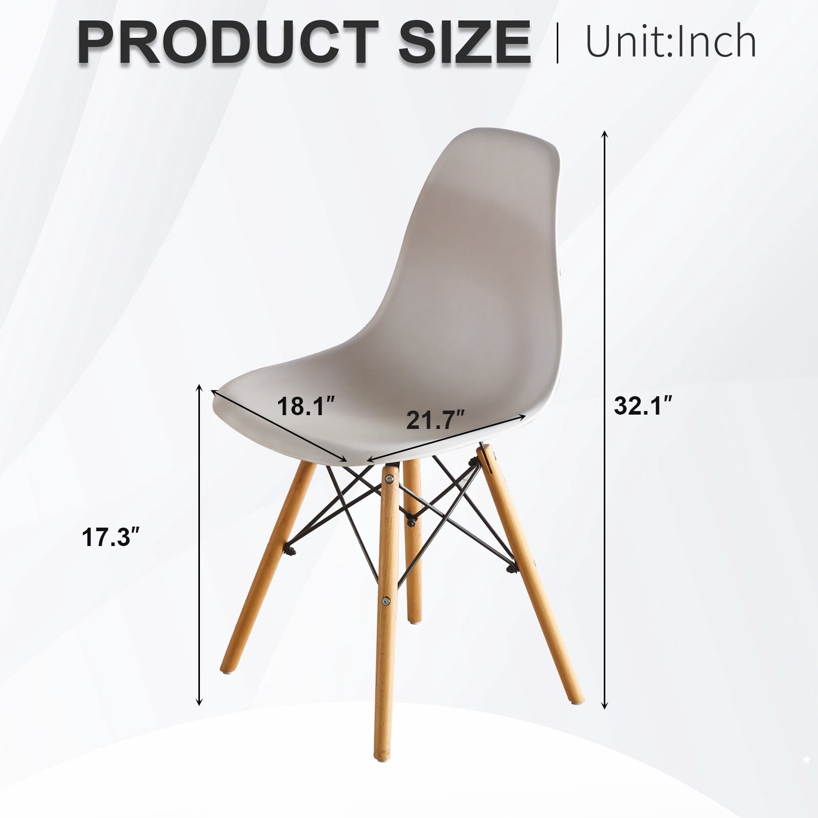 Noble House Modern Dining Chair Sets with Modern Side Table Natural Wood Legs (4 X Chairs & 1 X Table)