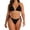 *Black, variant on Women's Halter Triangle Bikini Set, 2-Piece Swimsuit with Adjustable Neck Tie and Side Tie Bottom, Bathing Suit for Beach and Pool Pink,Women's Plus L