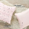 thumbnail image 3 of Jewlalo Halloween Throw Pillow Covers 18x18 Set of 2, Spooky Ghost Pink Decorations Pillow Cases Soft Plush Faux Fur Wool Couch Cushion Case for Couch Bed Sofa Living Room Home Decor, 3 of 7
