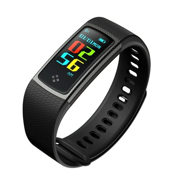 Pulsera Inteligente Fitband Sport Redlemon a Color Contra Agua Monitor Salud Android iOS S9 Negro