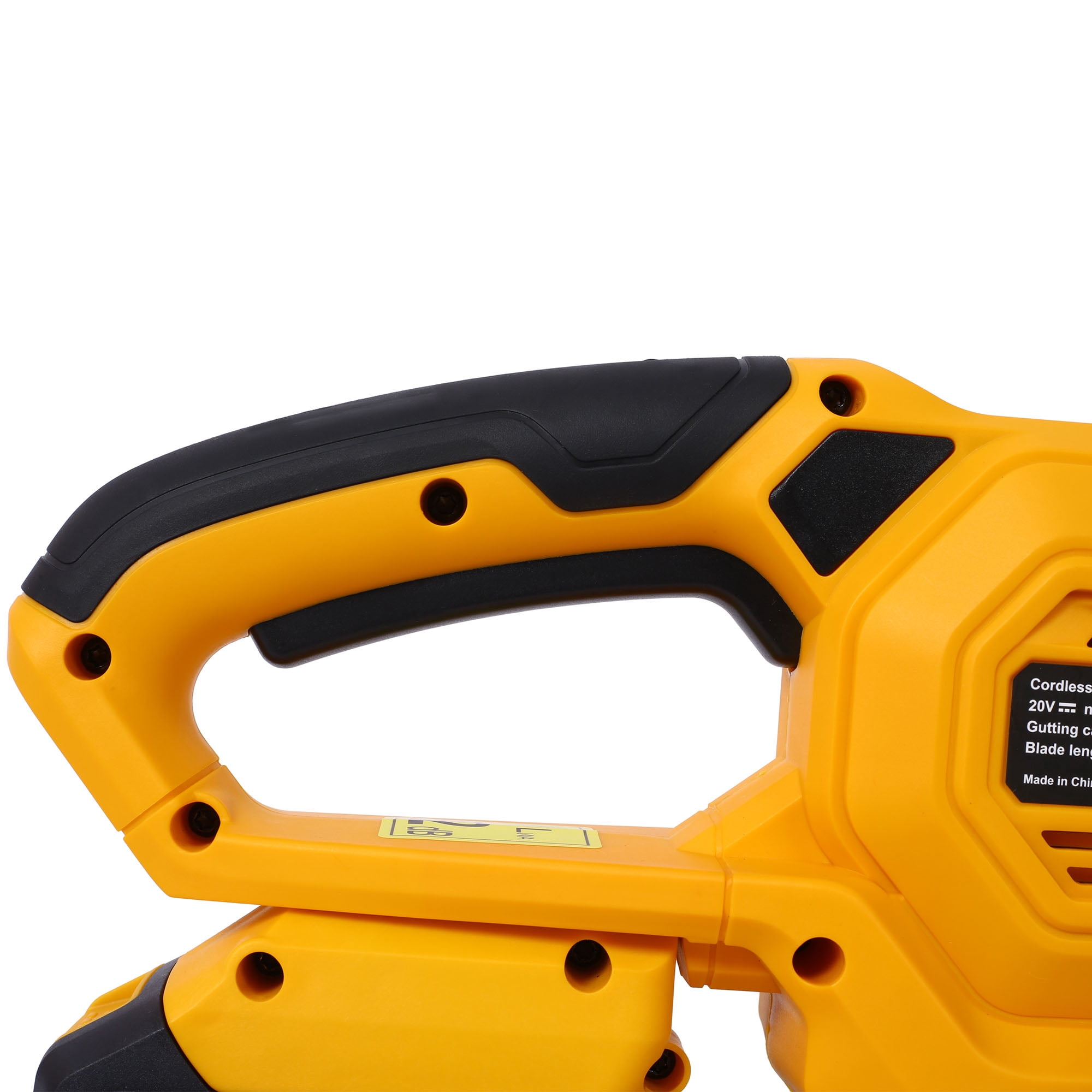 Powerful 20V Lithium-Ion Battery 22-Inch Steel Blade Reduced Vibration Hedge Trimmer Yellow & Black - Battery and Charger Included
