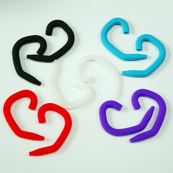 BESTOYARD Silicone Earhooks for Earphones 1 Pair Assorted Color Prevent Drops during Exercise