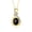 Black Star Sapphire, variant on Necklace Yellow Gold Plated Silver Designer Necklace Gemstone &  Diamonds Pendant 18" Chain 9X7MM Amethyst February Birthstone Womens Jewelry Silver Necklace