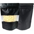 thumbnail image 1 of czcpp-Matte Window Stand Up Bags Foil Resealable Mylar Packaging for Zip Heat Seal Lock Bulk Food Storage 50 Pcs, 1 of 4
