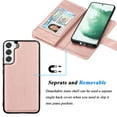 thumbnail image 5 of TakFox For Samsung Galaxy S22 /S22 Plus Wallet Case,[9 Card Slots] PU Leather ID Credit Holder Folio Flip [Detachable] Kickstand Magnetic Phone Cover,Rose Gold, 5 of 7