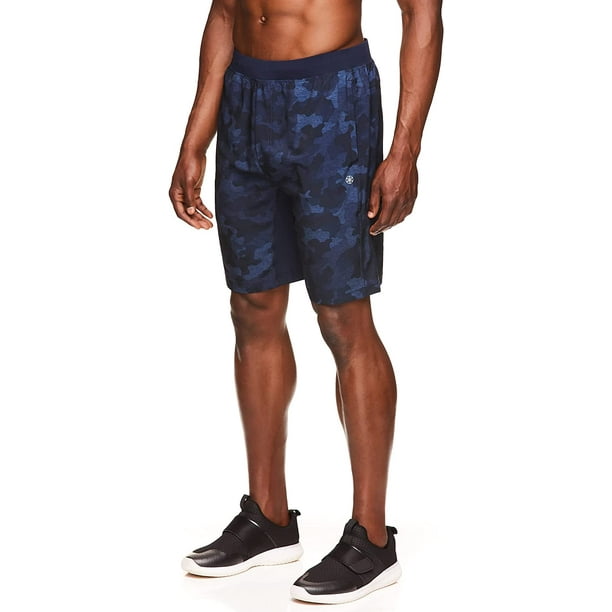 Gaiam Men's Yoga Shorts - Athletic Gym Running and Workout Shorts