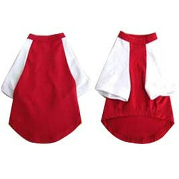 Iconic Pet Pretty Pet Red and White Top, XX Small