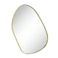 thumbnail image 6 of TEHOME Bertlinde Contemporary and Farmhouse 30 x 22" Gold Metal Framed Asymmetrical Mirror Irregular Mirror, 6 of 9