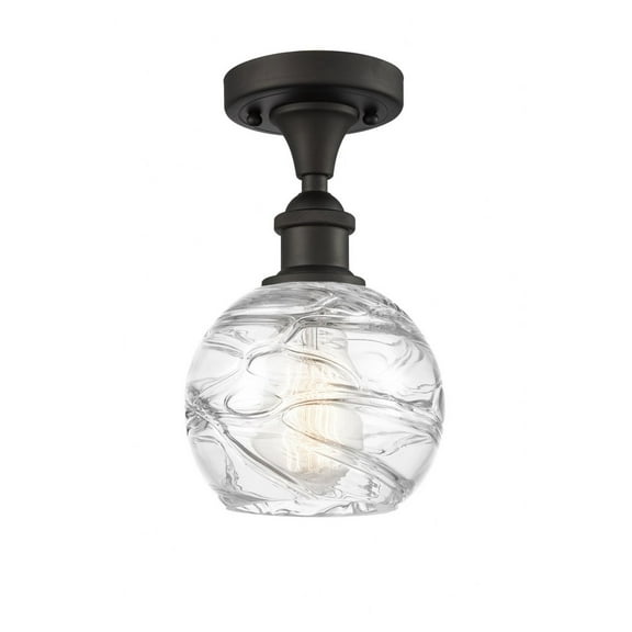 Innovations Lighting - Athens Deco Swirl - 1 Light Semi-Flush Mount In