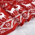 thumbnail image 3 of Haperlare 52"W x 95"L Christmas Velvet Window Curtains Boho Room Darkening Boho Bedroom Curtain for Living Room, Red, 2 Panels, 3 of 9