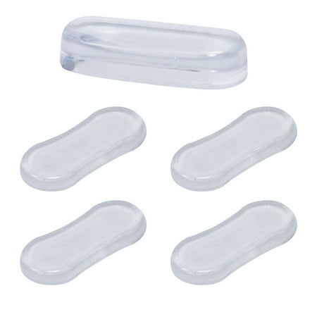 

5PCS Toilet Cover Silent Silicone PU Cushion Toilet Lid Transparent Adhesive Pad