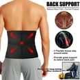 thumbnail image 6 of QRIC Mens Workout Waist Trainer Shapewear Neoprene Corset Sauna Sweat Trimmer Cincher Slimming Double Straps Belt, 6 of 6