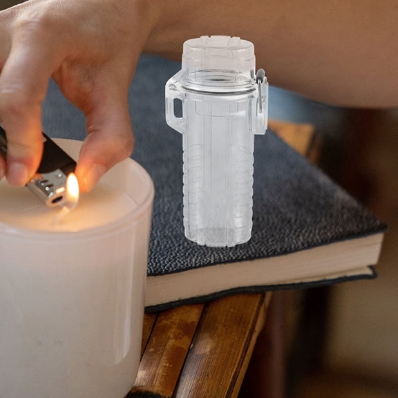 IDEANATEGRATE 2Pcs Clear Plastic Lighter Cases for