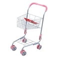 thumbnail image 3 of Carrito de compras para niños, carrito de compras de juguete, fácil de montar, accesorios de comida de imitación, carrito de supermercado, carrito de, 3 of 8
