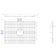 thumbnail image 2 of ALFI brand ABGR24 Solid Stainless Steel Kitchen Sink Grid for ABF2418 Sink, 2 of 7