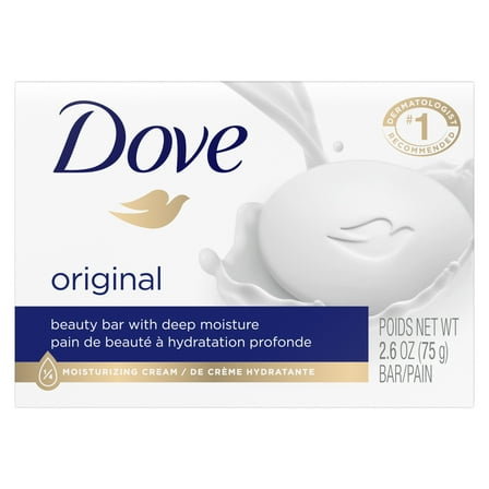 Dove White Beauty Bar with Deep Moisture 2.6 oz (Pack of 3)