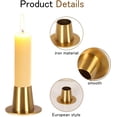 thumbnail image 4 of Candeleros para Velas, Juego de 8 Portavelas Decorativo para Sala, Portavelas Dorado de Metal, Candelabros para Velas de Mesa Vintage para Velas para Decoraciones, 4 of 8