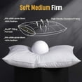 thumbnail image 5 of Feather Down Pillow Queen Size Set of 2 Pack,  Cotton  Bed Pillows for Sleeping, Down Surrounded Soft Medium Firm Pillows for Side Back Stomach Sleepers 20" x 30", 5 of 7